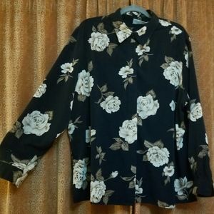 Alfred Dunner Retro Button up Blouse